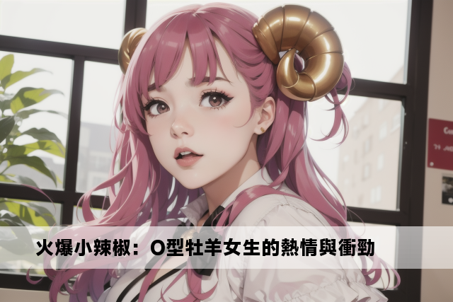 火爆小辣椒：O型牡羊女生的熱情與衝勁