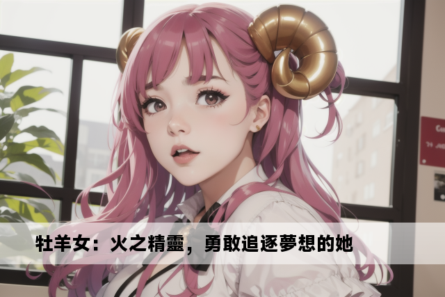 牡羊女：火之精靈，勇敢追逐夢想的她