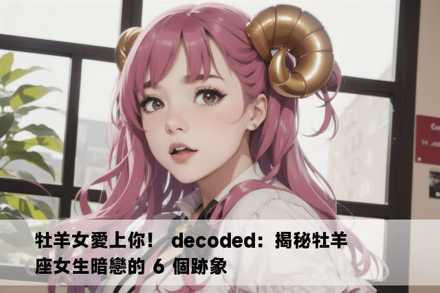 牡羊女愛上你！ decoded：揭秘牡羊座女生暗戀的 6 個跡象