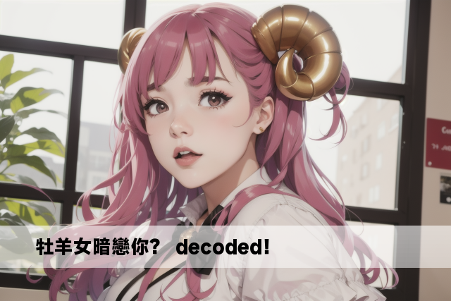 牡羊女暗戀你？ decoded！